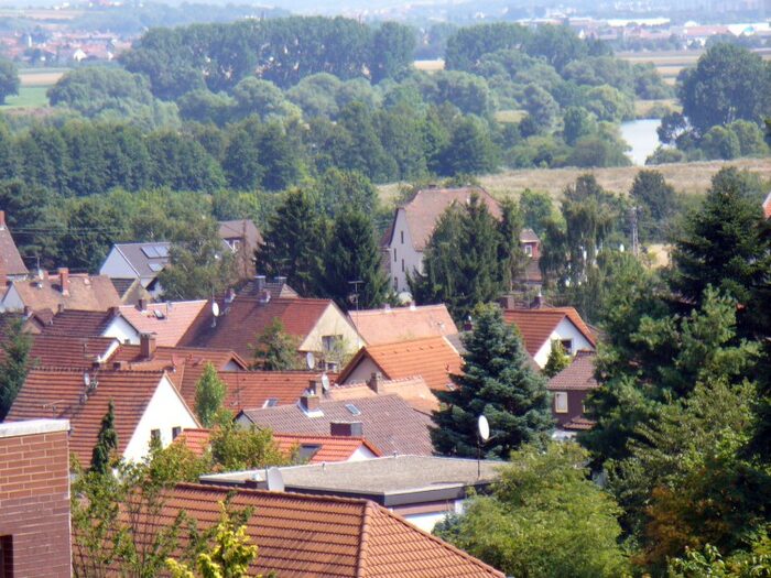 Luftbildaufnahme von Dutenhofen