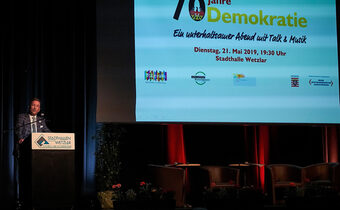 Feier 70 Jahre Demokratie in der Stadthalle Wetzlar