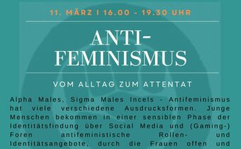 Workshop zum Thema „Antifeminismus - vom Alltag zum Attentat“