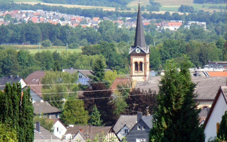 Eine Luftbildaufnahme aus Garbenheim