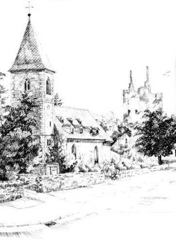 Ein altes Bild der Paulskirche