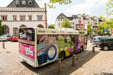 Der Citybus Wetzlar verbindet die Einkaufsbereiche in Wetzlar miteinander.
