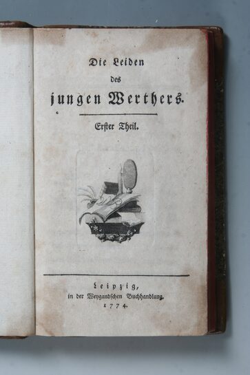 Erstausgabe des Romans „die Leiden des jungen Werther“, Leipzig 1774