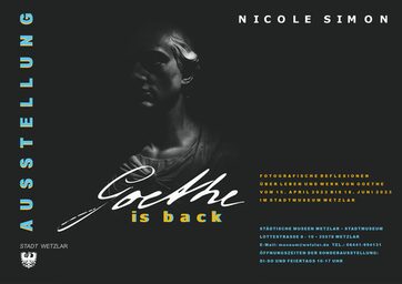 Plakat Ausstellung "Goethe is back"