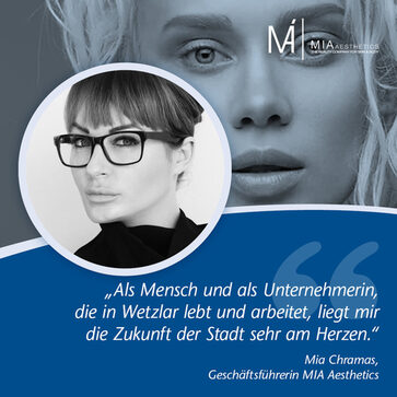 „MIA Aesthetics“ Geschäftsfüherin Mia Chramas